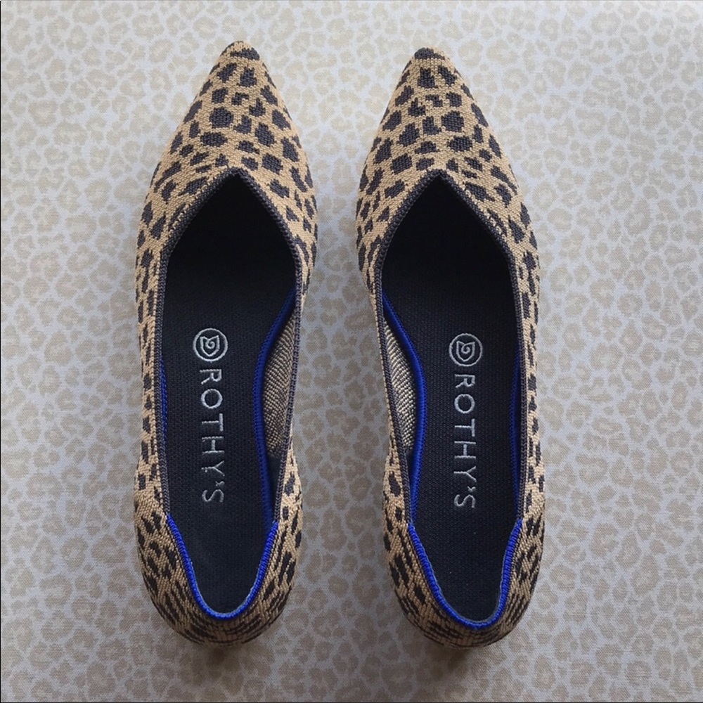Rothy’s leopard pointy flats